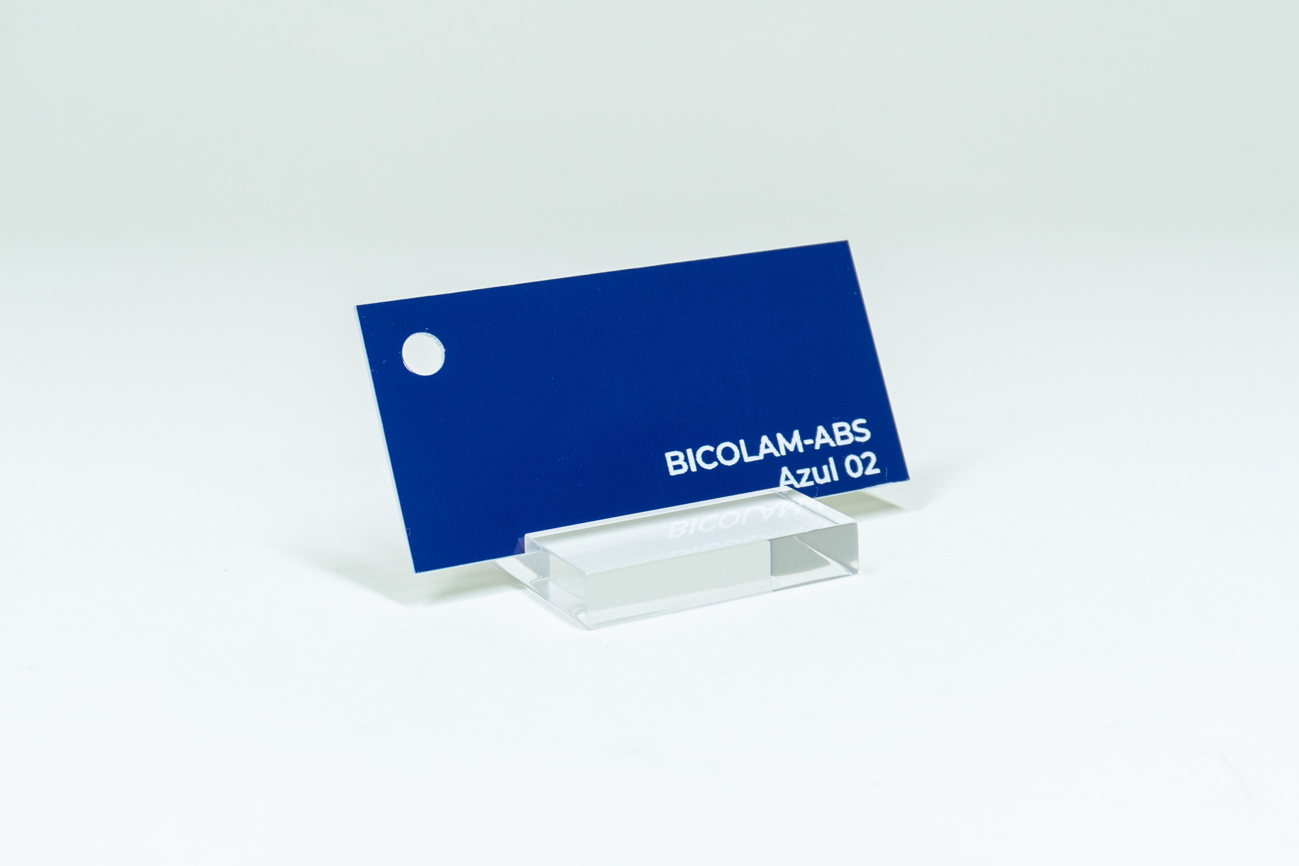 BICOLAM LASERABLE AZUL CON BLANCO 1.5MM