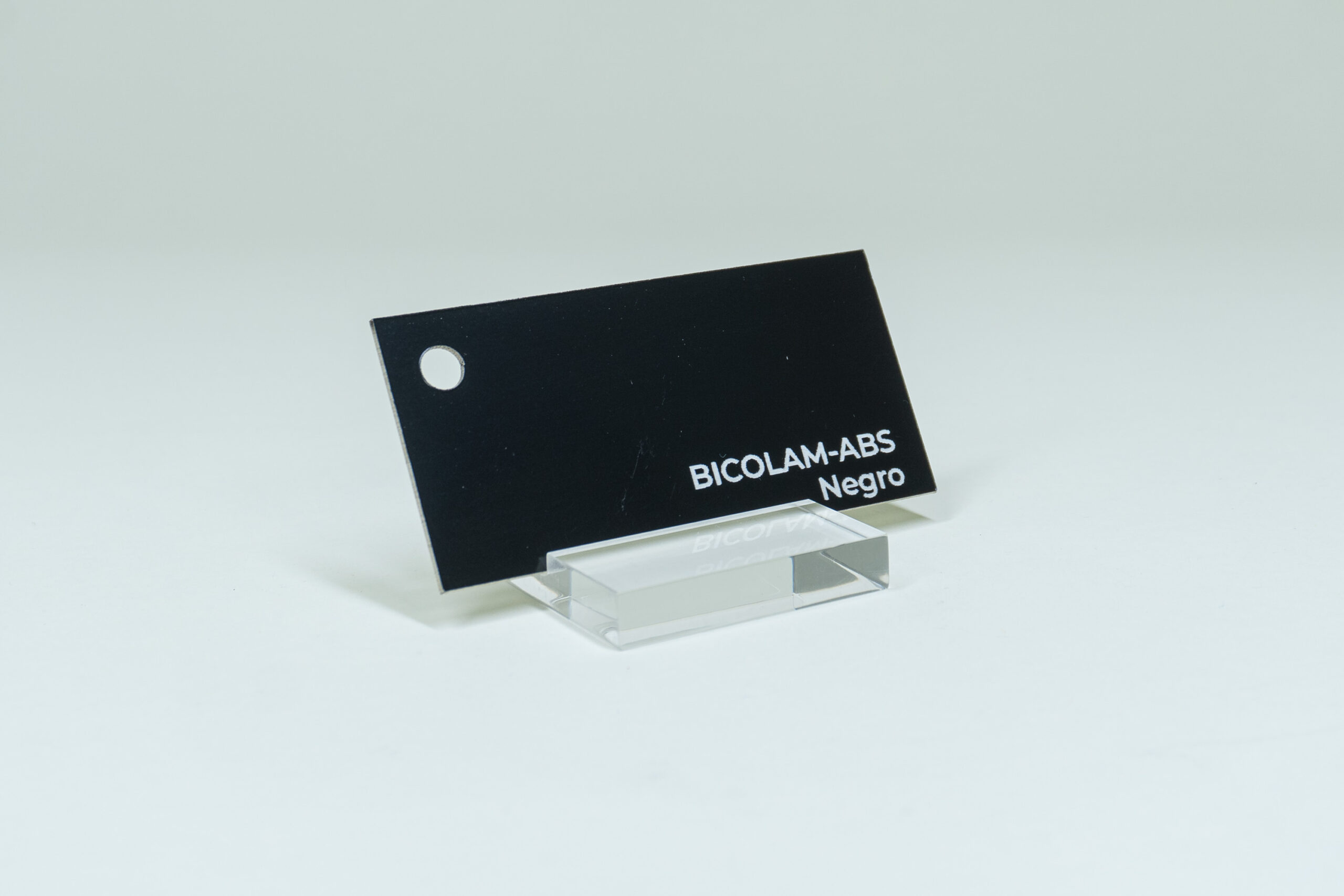 BICOLAM LASERABLE NEGRO CON BLANCO 1.5 MM